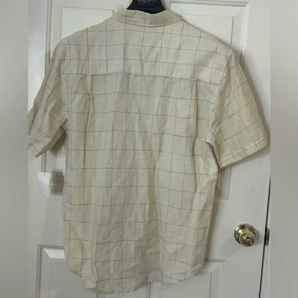Hobie Men’s Medium Cotton Linen Blend Button Shirt NWT - Picture 3 of 7